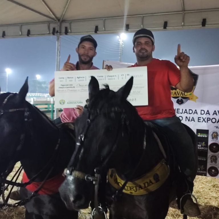 Rancho Vingadores fica em 1° lugar na Vaquejada da AVAC