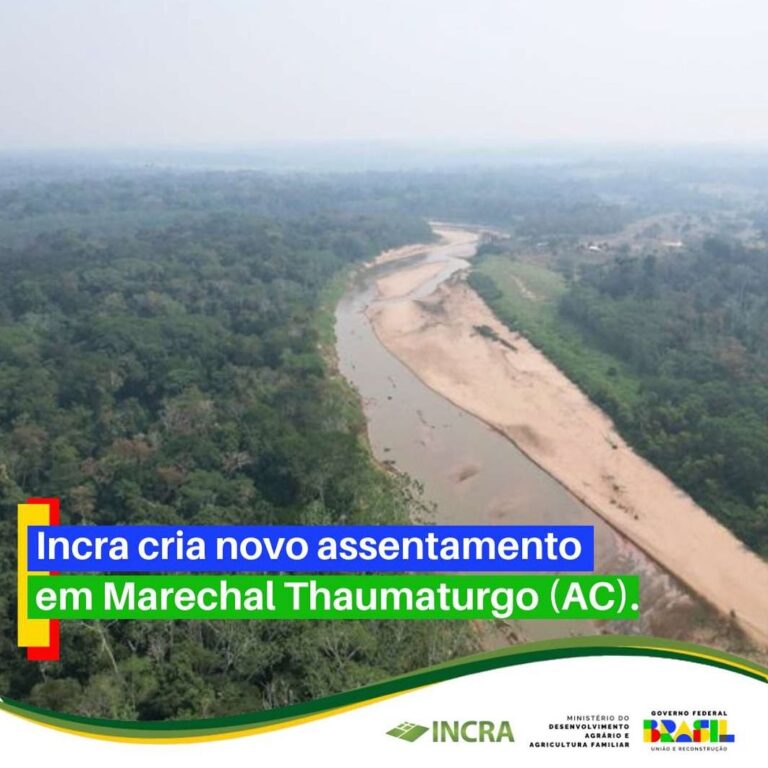 Marechal Thaumaturgo: Incra abre inscrições para assentamento com 200 vagas para famílias