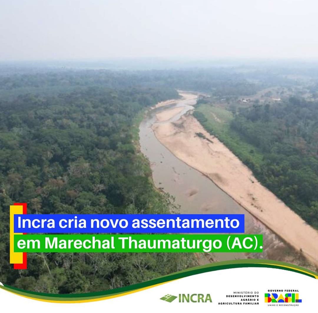 Marechal Thaumaturgo: Incra abre inscrições para assentamento com 200 vagas para famílias