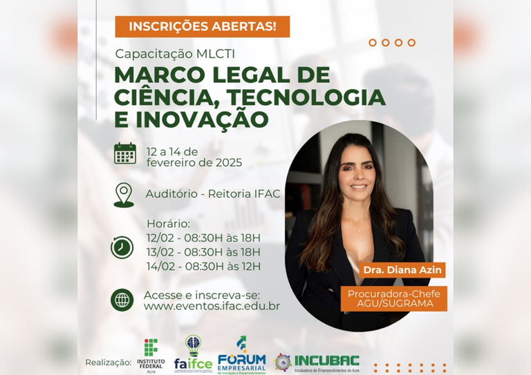 Inscrições abertas para capacitação sobre o Marco Legal de Ciência, Tecnologia e Inovação