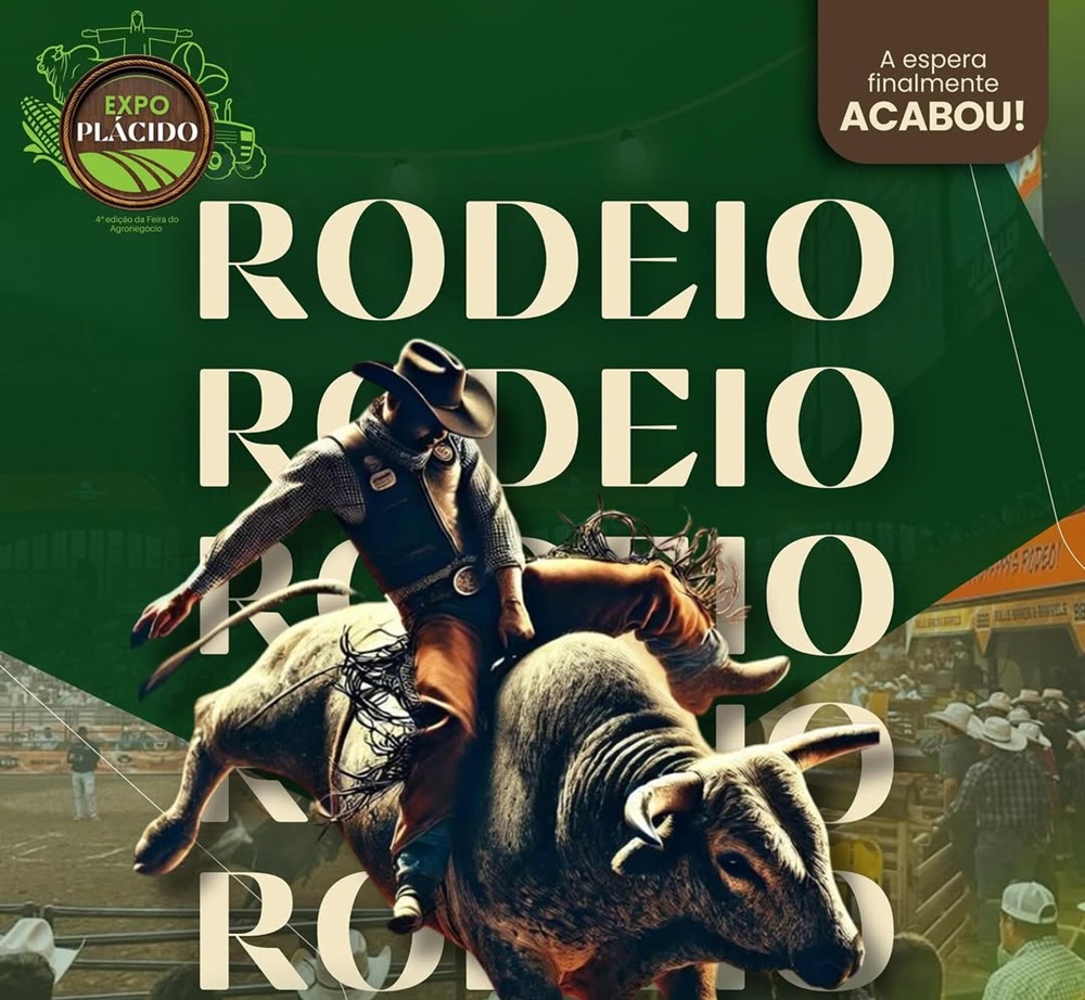 ExpoPlácido 2025 confirma rodeio e promete espetáculo de adrenalina no fim de junho