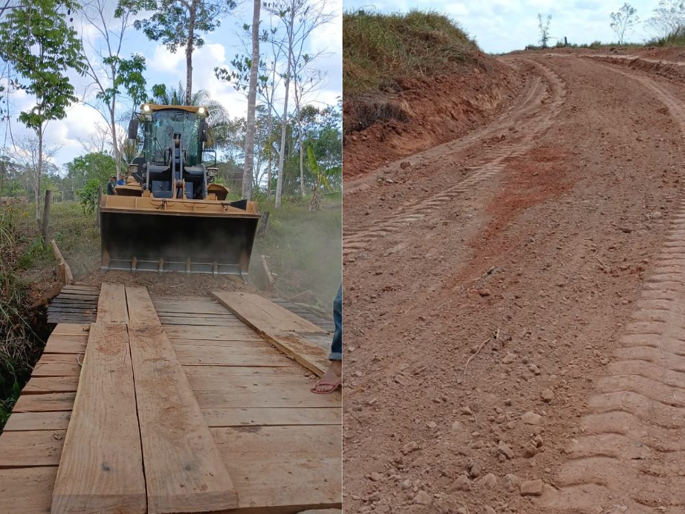 Gestão Sérgio Lopes intensifica obras na Zona Rural de Epitaciolândia e faz melhorias no Ramal da Torre