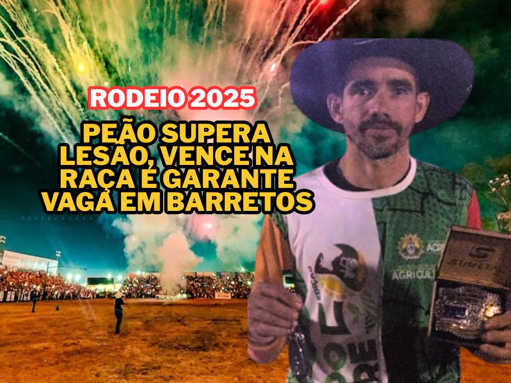 Montou firme, venceu bonito e vai pra Barretos: Peão de RO leva caminhonete na Expoacre 2025