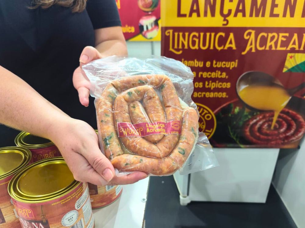 Com tucupi e jambu, linguiça acreana é lançada pela família Ruppenthal na Expoacre