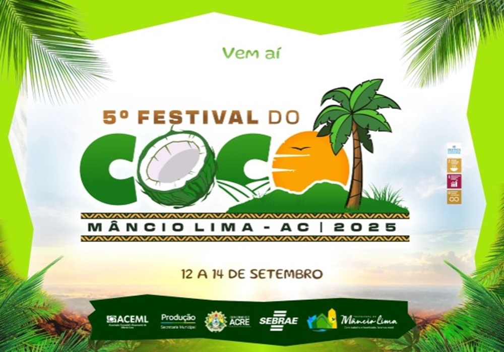Mâncio Lima se prepara para o V Festival do Coco com shows e concurso de beleza