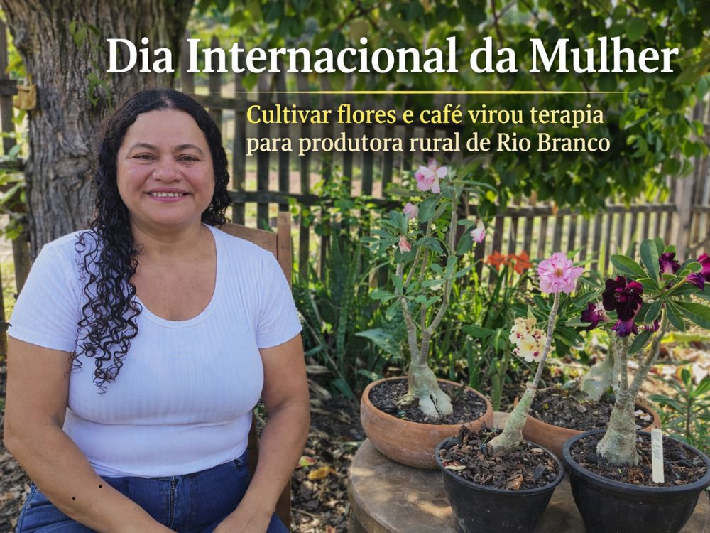 Entre cafés e rosas do deserto, produtora rural transforma dor em esperança, em Rio Branco
