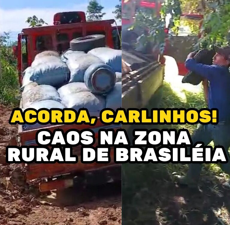 Desumano: sem apoio, produtores de Brasiléia juntam cascalho de asfalto para não ficarem isolados