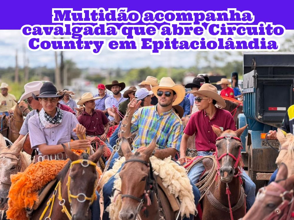 Cavalgada do Circuito Country reúne multidão e abre festejo dos 34 anos de Epitaciolândia