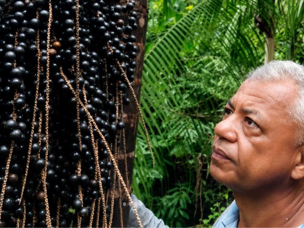 Ex-secretário de Agricultura comemora primeira colheita de açaí precatoria em lavoura