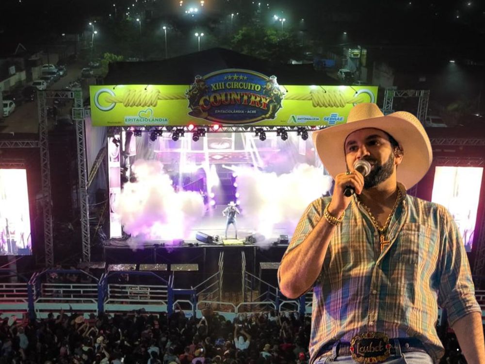 Penúltima noite do Circuito Country reúne milhares de pessoas para show de Loubet