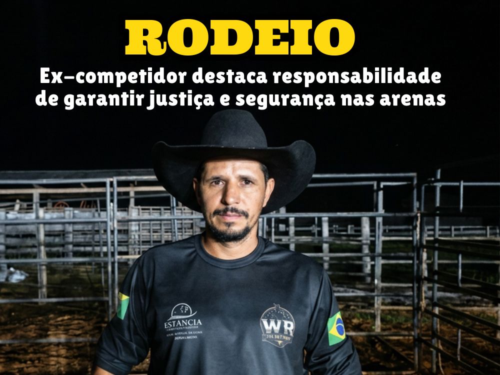 “Ser juiz exige imparcialidade”, afirma Walisson Rodrigues após trocar as montarias pela arbitragem nos rodeios
