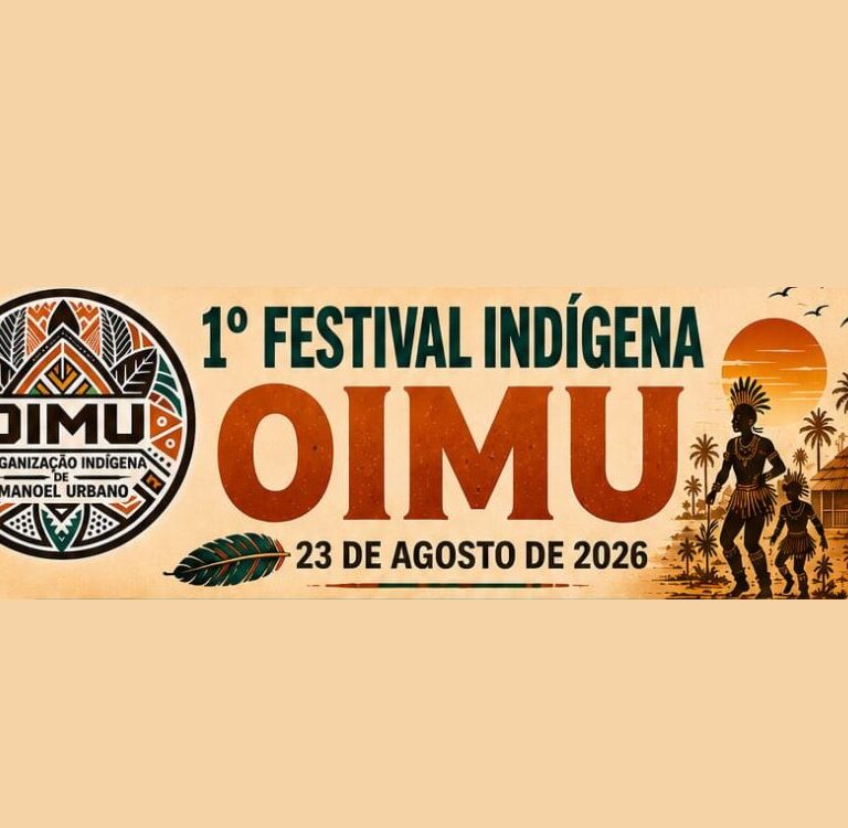 Em Manoel Urbano, 1º Festival Indígena Oimu terá almoço, atividades culturais e competição de arranca-macaxeira